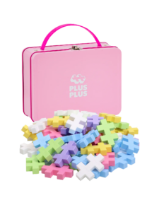 Pink Metal Suitcase with BIG Pastel Color Mix – 70 pcs
