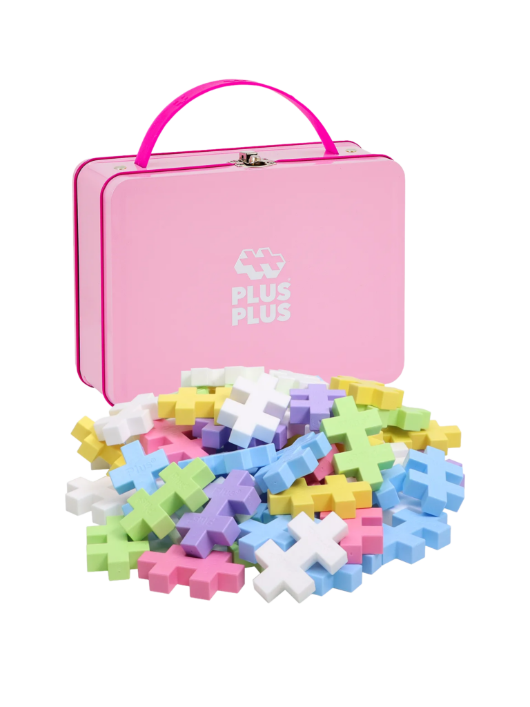 Pink Metal Suitcase with BIG Pastel Color Mix – 70 pcs