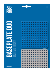 Plus-Plus Baseplates - Blue & Gray - 2 pcs