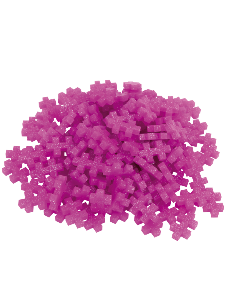 Pink glitter - 150 pcs