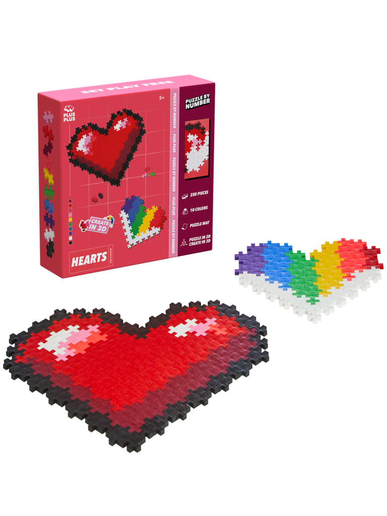 Puzzle By Number - Hearts