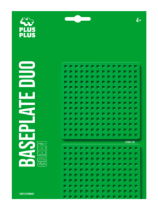 Plus-Plus Baseplates – Green – 2 pcs