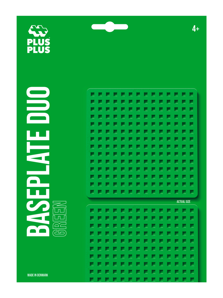 Plus-Plus Baseplates – Green – 2 pcs