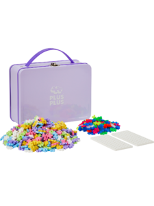 Purple Metal Suitcase with Pastel & Neon Color Mix - 600 pcs
