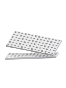 2 pcs Rectangular Baseplates - White