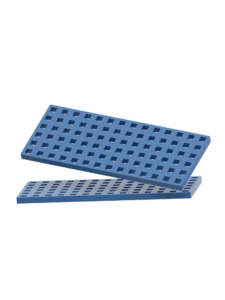 2 pcs Rectangular Baseplates - Blue