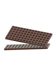 2 pcs Rectangular Baseplates - Brown