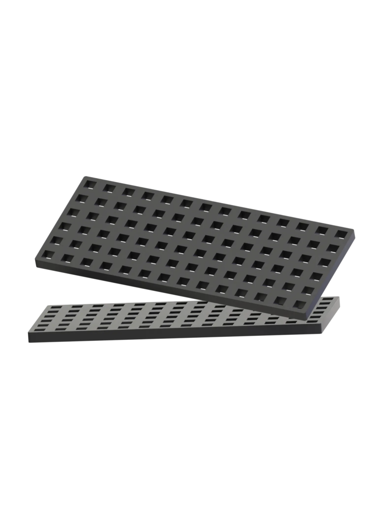 2 pcs Rectangular Baseplates - Black